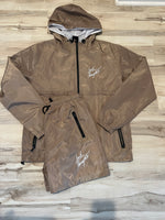 Tan windbreaker set